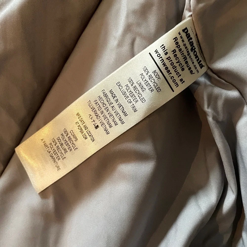 Patagonia Los Gatos grey fleece lined vest XS - Picture 5 of 7